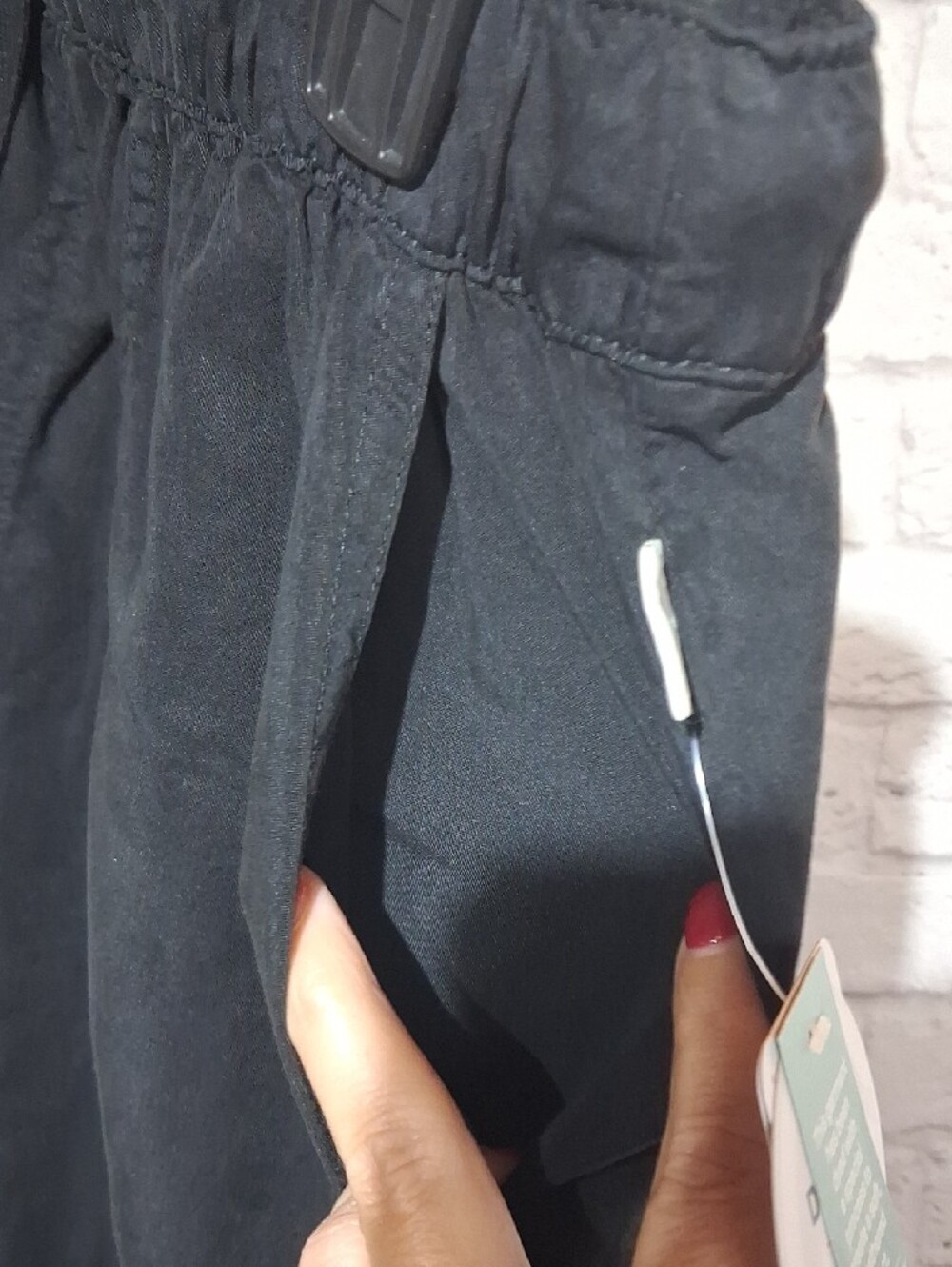 Magellan Outdoors Black Straight-Leg Drawstring Pants - Picture 4 of 5